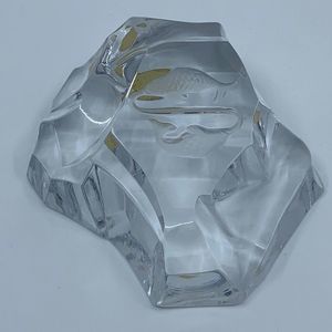 Val St. Lambert Zodiac Pisces Paperweight Belgium